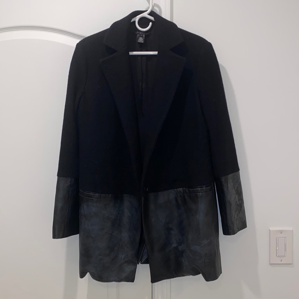 Scoop black peacoat